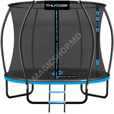 Trambulina Ultra 312 cm, plasa interioara, albastra, roz